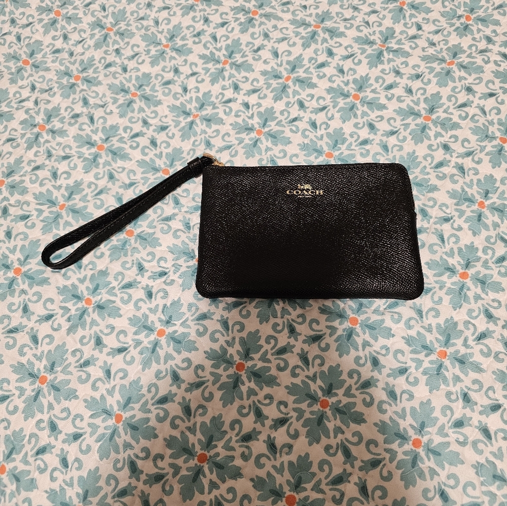 Coach Elegant Black Wristlet